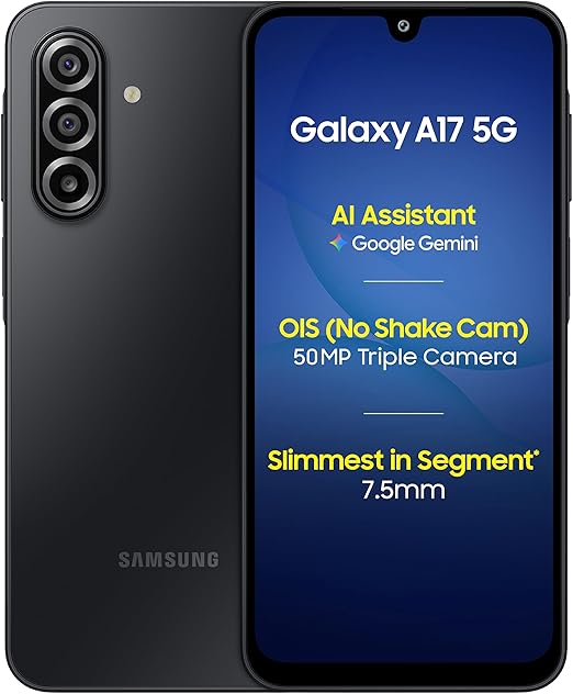 Samsung Galaxy A17 5G Black (6GB RAM/128GB Storage)